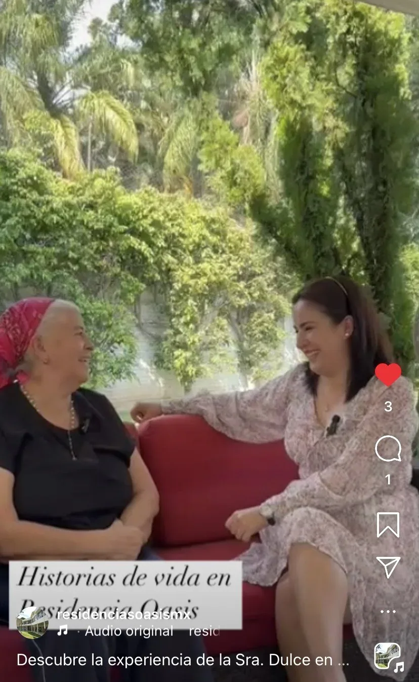 Una Conversación con la Sra. Dulce: Vida y Alegría en Residencia Oasis Cuernavaca